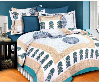 52% OFF on Bazaar Cotton Printed Double Bedsheet