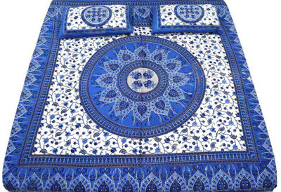 43% OFF on Jaipur Printex Cotton Printed Double Bedsheet