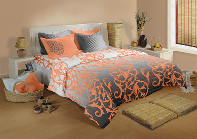 25% OFF on Raymond Cotton Printed Double Bedsheet 1Double Bedsheet, 4 Pillow Cover, Multicolor