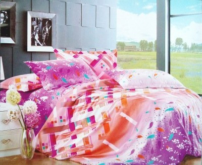 1% OFF on Tjar Polyester Abstract Double Bedsheet
