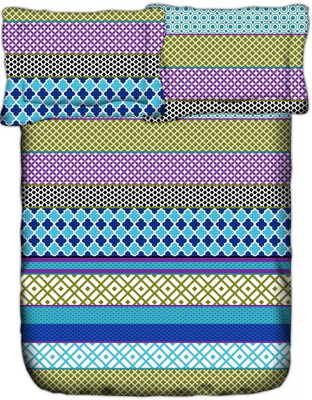 22% OFF on Weaves Cotton Abstract Double Bedsheet