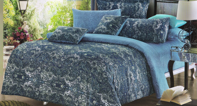 24% OFF on Skap Cotton Abstract Double Bedsheet