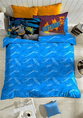 Portico New York Cotton Printed King Bedsheet 1 Bed Sheet, 2 Pillow Covers, Blue