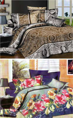 54% OFF on Fabhomes Polycotton Floral Double Bedsheet 54% OFF on Fabhomes Polycotton Floral Double Bedsheet