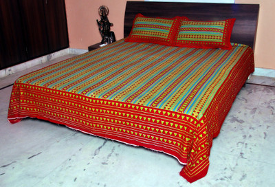 79% OFF on Shyamalam Cotton Printed Double Bedsheet