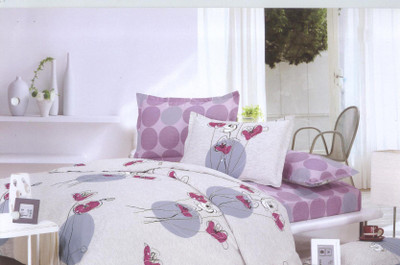 38% OFF on Gran Cotton Abstract Double Bedsheet