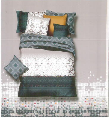 37% OFF on Ross Luxury Living Cotton Checkered Double Bedsheet