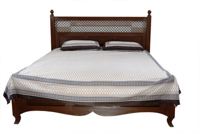 60% OFF on Soundarya Cotton Abstract Double Bedsheet