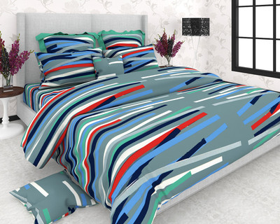 50% OFF on Divine Closet Cotton Geometric Double Bedsheet