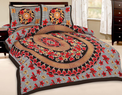 66% OFF on Shop Rajasthan Cotton Printed Double Bedsheet