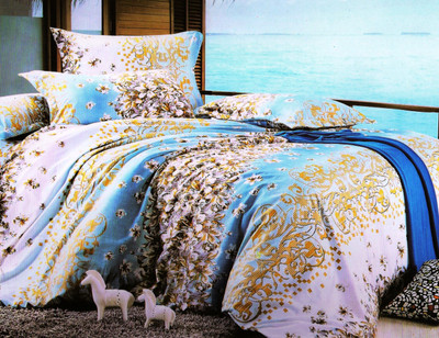 60% OFF on Rose Petal Polyester Graphic Double Bedsheet