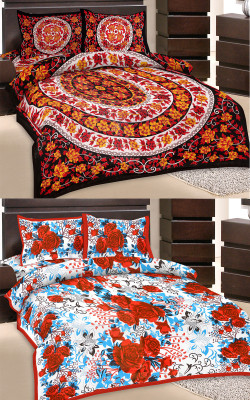 50% OFF on Rangasthali Cotton Printed Double Bedsheet