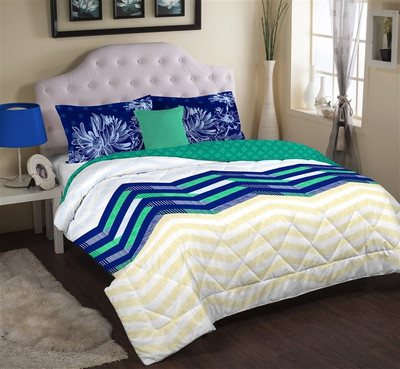 Portico New York Cotton Printed Single Bedsheet 1 Bed Sheet, 1 Pillow Covers, Multicolor Portico New York Cotton Printed Single Bedsheet 1 Bed Sheet, 1 Pillow Covers, Multicolor