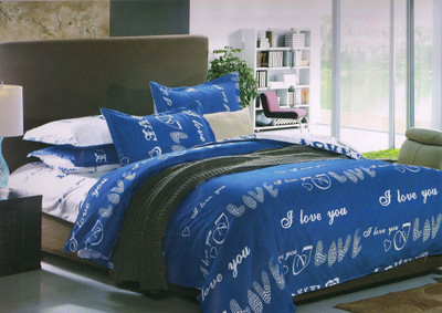 27% OFF on Zigma Collections Cotton Linen Blend Printed Double Bedsheet