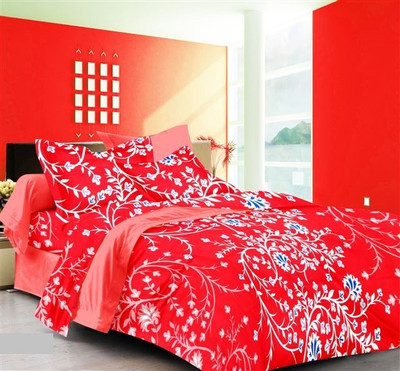 50% OFF on Aalidhra Techtex Cotton Floral Double Bedsheet