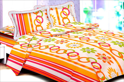 55% OFF on Fashigo Cotton Abstract Double Bedsheet 1 Double Bedsheet, 2 Pillow Covers, Multicolor 55% OFF on Fashigo Cotton Abstract Double Bedsheet 1 Double Bedsheet, 2 Pillow Covers, Multicolor