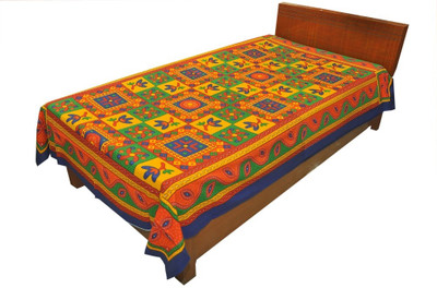 40% OFF on Shopping Rajasthan Cotton Paisley Single Bedsheet