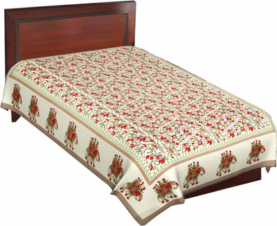 76% OFF on RajLaxmi Cotton Checkered Single Bedsheet 1 Bed Sheet, Multicolor