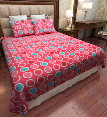 66% OFF on Home Candy Cotton Geometric Double Bedsheet