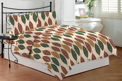 16% OFF on Bombay Dyeing Cotton Printed Double Bedsheet 2 Pillow Covers, 1 Bedsheet, Multicolor