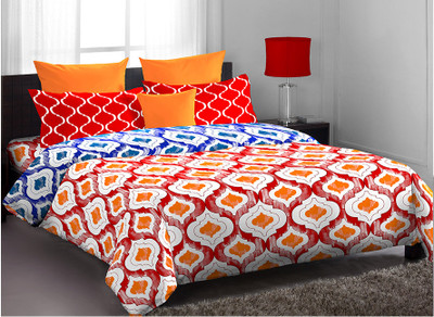 10% OFF on Stellar Home USA Cotton Abstract Single Bedsheet 1 Bedsheet, 1 Pillow Cover, Orange, White 10% OFF on Stellar Home USA Cotton Abstract Single Bedsheet 1 Bedsheet, 1 Pillow Cover, Orange, White
