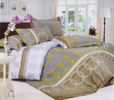 45% OFF on Gran Polyester Abstract Double Bedsheet
