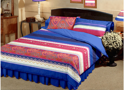 30% OFF on Raymond Cotton Printed Double Bedsheet
