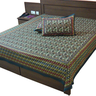 51% OFF on Little India Cotton Double Bed Cover