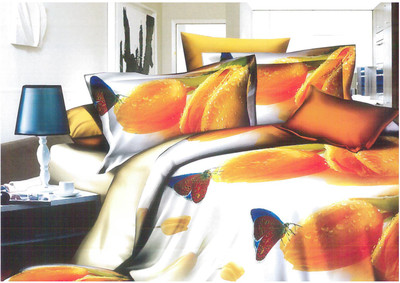 26% OFF on Ross Luxury Living Polyester Graphic Single Bedsheet