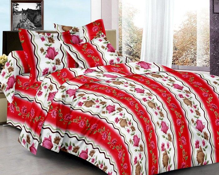 50% OFF on Divine Closet Cotton Floral Double Bedsheet