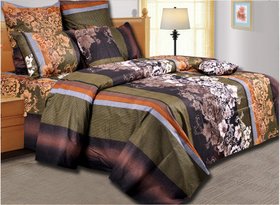 Salona Bichona Cotton Printed Double Bedsheet
