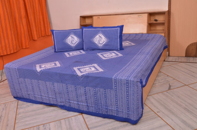 60% OFF on Pearl Cotton Printed Double Bedsheet