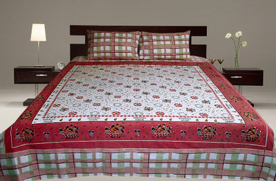 57% OFF on Sriam Cotton Floral King Bedsheet