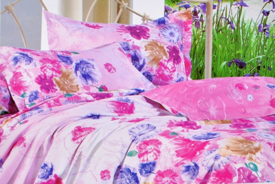 51% OFF on Valtellina Polyester Floral Single Bedsheet