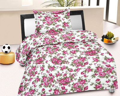 Caps Cotton Floral Single Bedsheet