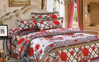 38% OFF on Fabhomes Polycotton Floral Double Bedsheet