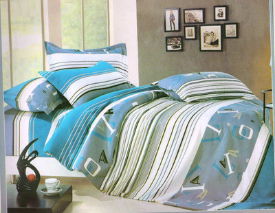 53% OFF on Ellis Cotton Self Design Double King Bedsheet