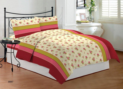 25% OFF on Bombay Dyeing Cotton Double Bedsheet Bedsheet, Multicolor