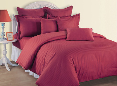 Swayam Cotton Solid Single Bedsheet 1 Pillow Cover, 1 Bedsheet, Maroon Swayam Cotton Solid Single Bedsheet 1 Pillow Cover, 1 Bedsheet, Maroon