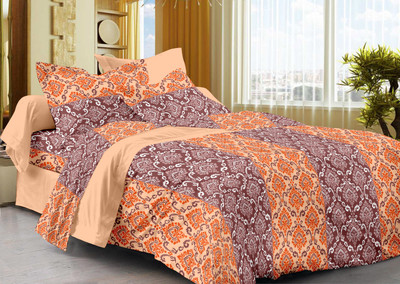 50% OFF on La Fleur Cotton Abstract Double Bedsheet