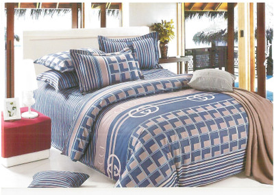 39% OFF on Ross Luxury Living Cotton Checkered Double King Bedsheet