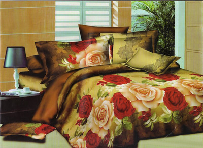 33% OFF on Vrinda Cotton Printed Double Bedsheet