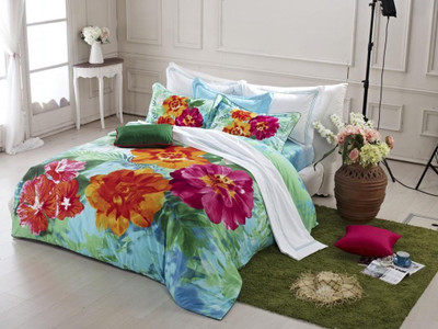 Bianca Cotton Floral King Bedsheet 1 Bedsheet, Multicolor