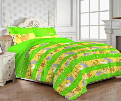 MYCK Cotton Abstract Single Bedsheet MYCK Cotton Abstract Single Bedsheet