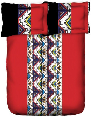 30% OFF on Weaves Cotton Abstract Double King Bedsheet