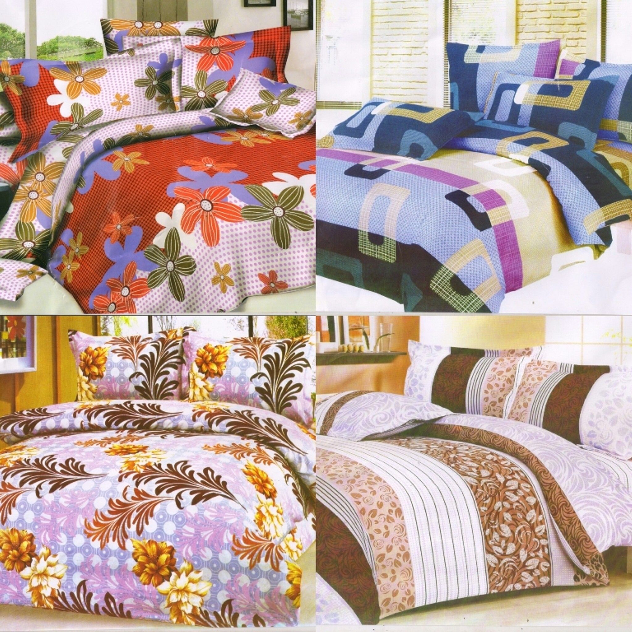 65% OFF on Z Decor Polycotton Printed Double Bedsheet