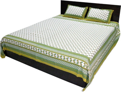 43% OFF on Shopping Rajasthan Cotton Abstract Double Bedsheet