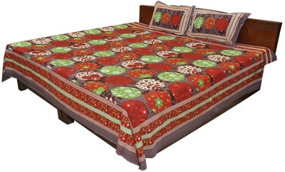68% OFF on Shop Rajasthan Cotton Polka Double Bedsheet