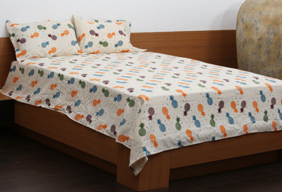 59% OFF on Flazee Cotton Printed King Bedsheet 1 BedSheet, 2Pillow Cover, Multicolor 59% OFF on Flazee Cotton Printed King Bedsheet 1 BedSheet, 2Pillow Cover, Multicolor