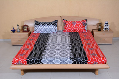 62% OFF on Ctm Textile Mills Satin Printed Double Bedsheet